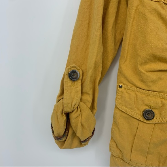 Cartonnier Yellow Nepal Safari Utility Jacket SZ 4 - Picture 4 of 14